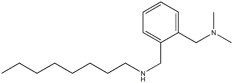 dimethyl({2-[(octylamino)methyl]phenyl}methyl)amine Struktur