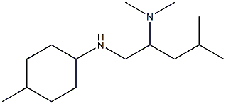 dimethyl({4-methyl-1-[(4-methylcyclohexyl)amino]pentan-2-yl})amine Struktur