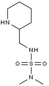 dimethyl[(piperidin-2-ylmethyl)sulfamoyl]amine Struktur