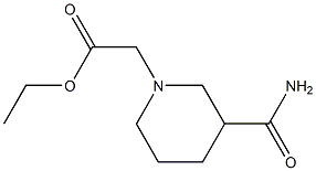 ethyl 2-(3-carbamoylpiperidin-1-yl)acetate Struktur