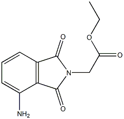 ethyl 2-(4-amino-1,3-dioxo-2,3-dihydro-1H-isoindol-2-yl)acetate Struktur