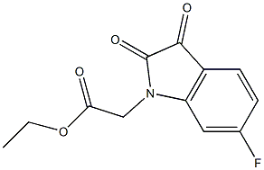 ethyl 2-(6-fluoro-2,3-dioxo-2,3-dihydro-1H-indol-1-yl)acetate Struktur