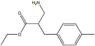 ethyl 3-amino-2-[(4-methylphenyl)methyl]propanoate Struktur