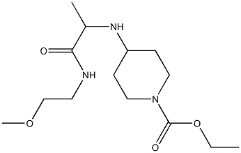 ethyl 4-({1-[(2-methoxyethyl)carbamoyl]ethyl}amino)piperidine-1-carboxylate Struktur