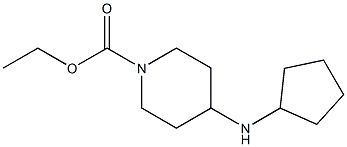 ethyl 4-(cyclopentylamino)piperidine-1-carboxylate Struktur