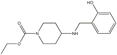 ethyl 4-{[(2-hydroxyphenyl)methyl]amino}piperidine-1-carboxylate Struktur