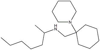 heptan-2-yl({[1-(piperidin-1-yl)cyclohexyl]methyl})amine Struktur