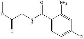 methyl [(2-amino-4-chlorobenzoyl)amino]acetate Struktur