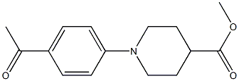 methyl 1-(4-acetylphenyl)piperidine-4-carboxylate Struktur