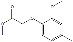 methyl 2-(2-methoxy-4-methylphenoxy)acetate Struktur