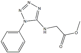 methyl 2-[(1-phenyl-1H-1,2,3,4-tetrazol-5-yl)amino]acetate Struktur