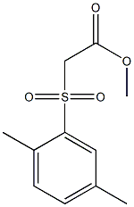 methyl 2-[(2,5-dimethylbenzene)sulfonyl]acetate Struktur