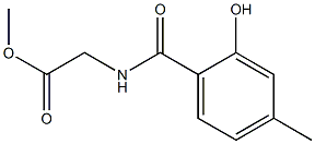 methyl 2-[(2-hydroxy-4-methylphenyl)formamido]acetate Struktur