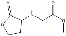 methyl 2-[(2-oxooxolan-3-yl)amino]acetate Struktur