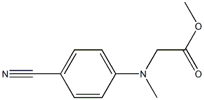 methyl 2-[(4-cyanophenyl)(methyl)amino]acetate Struktur