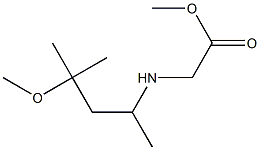 methyl 2-[(4-methoxy-4-methylpentan-2-yl)amino]acetate Struktur