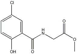 methyl 2-[(5-chloro-2-hydroxyphenyl)formamido]acetate Struktur