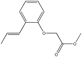 methyl 2-[2-(prop-1-en-1-yl)phenoxy]acetate Struktur