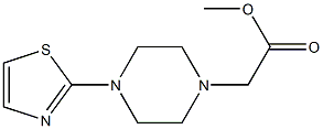 methyl 2-[4-(1,3-thiazol-2-yl)piperazin-1-yl]acetate Struktur