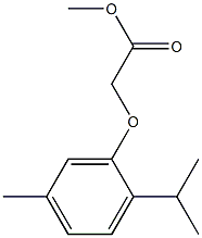 methyl 2-[5-methyl-2-(propan-2-yl)phenoxy]acetate Struktur