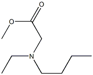 methyl 2-[butyl(ethyl)amino]acetate Struktur