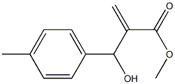 methyl 2-[hydroxy(4-methylphenyl)methyl]prop-2-enoate Struktur