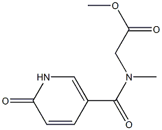 methyl 2-[N-methyl(6-oxo-1,6-dihydropyridin-3-yl)formamido]acetate Struktur