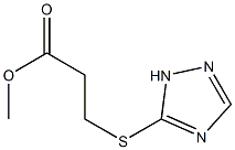 methyl 3-(1H-1,2,4-triazol-5-ylsulfanyl)propanoate Struktur