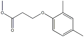 methyl 3-(2,4-dimethylphenoxy)propanoate Struktur