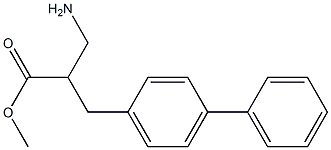 methyl 3-amino-2-[(4-phenylphenyl)methyl]propanoate Struktur