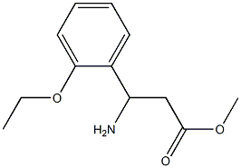 methyl 3-amino-3-(2-ethoxyphenyl)propanoate Struktur