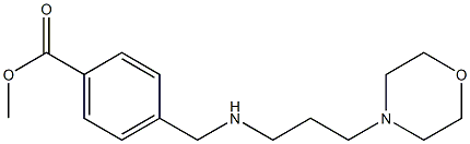 methyl 4-({[3-(morpholin-4-yl)propyl]amino}methyl)benzoate Struktur