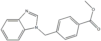 methyl 4-(1H-1,3-benzodiazol-1-ylmethyl)benzoate Struktur