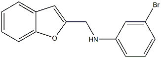 N-(1-benzofuran-2-ylmethyl)-3-bromoaniline Struktur