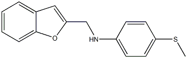 N-(1-benzofuran-2-ylmethyl)-4-(methylsulfanyl)aniline Struktur