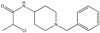 N-(1-benzylpiperidin-4-yl)-2-chloropropanamide Struktur