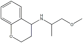 N-(1-methoxypropan-2-yl)-3,4-dihydro-2H-1-benzopyran-4-amine Struktur