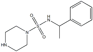 N-(1-phenylethyl)piperazine-1-sulfonamide Struktur