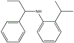 N-(1-phenylpropyl)-2-(propan-2-yl)aniline Struktur