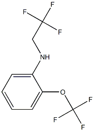 N-(2,2,2-trifluoroethyl)-2-(trifluoromethoxy)aniline Struktur