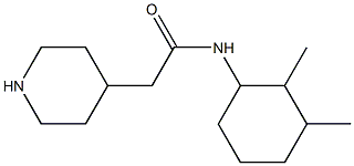 N-(2,3-dimethylcyclohexyl)-2-piperidin-4-ylacetamide Struktur