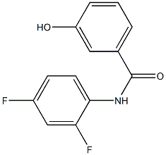 N-(2,4-difluorophenyl)-3-hydroxybenzamide Struktur