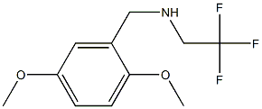 N-(2,5-dimethoxybenzyl)-N-(2,2,2-trifluoroethyl)amine Struktur