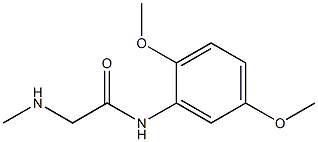 N-(2,5-dimethoxyphenyl)-2-(methylamino)acetamide Struktur