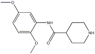 N-(2,5-dimethoxyphenyl)piperidine-4-carboxamide Struktur