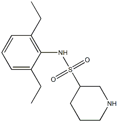 N-(2,6-diethylphenyl)piperidine-3-sulfonamide Struktur