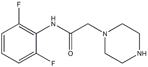 N-(2,6-difluorophenyl)-2-(piperazin-1-yl)acetamide Struktur