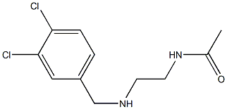 N-(2-{[(3,4-dichlorophenyl)methyl]amino}ethyl)acetamide Struktur