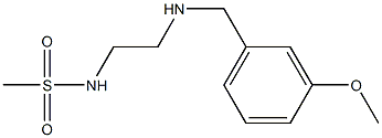 N-(2-{[(3-methoxyphenyl)methyl]amino}ethyl)methanesulfonamide Struktur