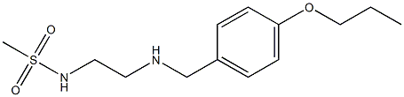 N-(2-{[(4-propoxyphenyl)methyl]amino}ethyl)methanesulfonamide Struktur